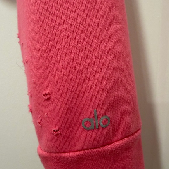 ALO distressed cropped crewneck - Picture 4 of 6